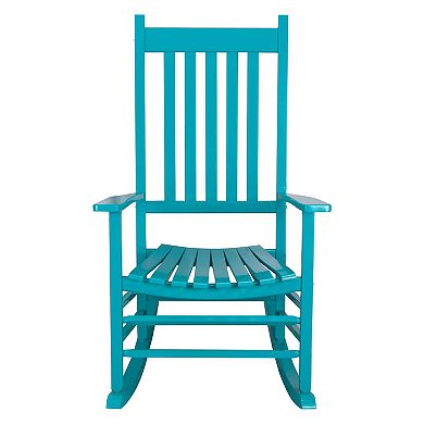 Shine Company 2-Piece Vermont Indoor/Outdoor Wooden Porch Rocker Set