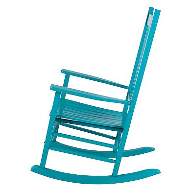 Shine Company 2-Piece Vermont Indoor/Outdoor Wooden Porch Rocker Set