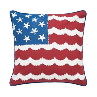 C&F Home U.S. Flag Waves Patriotic Throw Pillow
