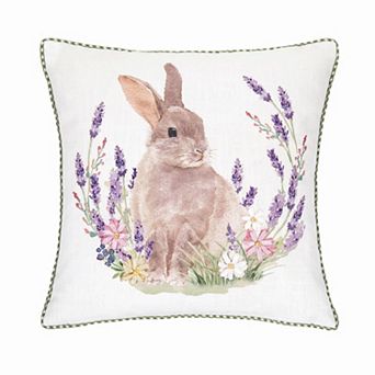 C&F Home Lilac Bunny Rabbit Easter Throw Pillow