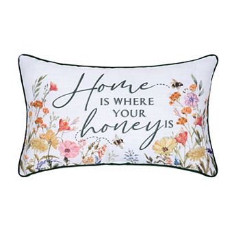 C&F Home Home Is Where Your Honey Is Floral Throw Pillow
