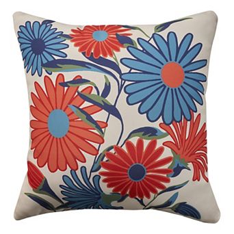 Mina Victory Floral Reversible Indoor Outdoor Throw Pillow