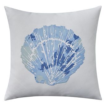 Mina Victory Lifestyle Raised Printed Seashell Indoor Throw Pillow