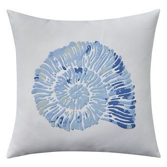 Mina Victory Lifestyle Raised Print Nautical Indoor Throw Pillow