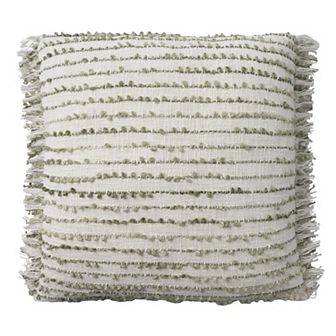 Mina Victory Lifestyle Handstitch Line Stripe Indoor Throw Pillow