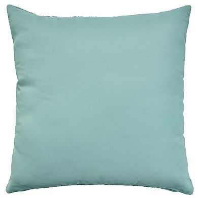 Mina Victory Towel Embroidered Sea Turtle Indoor Outdoor Throw Pillow