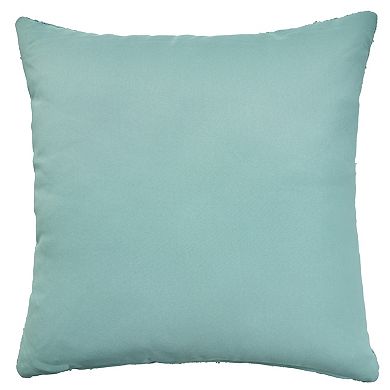 Mina Victory Towel Embroidered Palm Leaf Indoor Outdoor Throw Pillow
