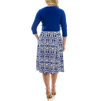 Plus Size Danny & Nicole 2-pc. Cardigan & Dress Set