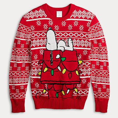 Men's Peanuts Snoopy Holiday Sweater