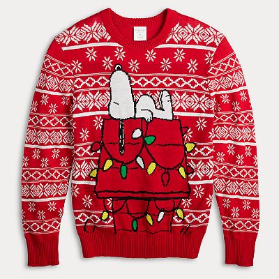 Snoopy ugly christmas sweater kohls sales