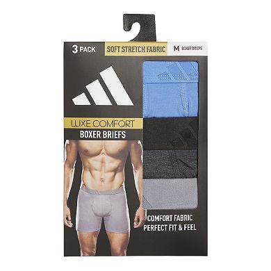 Men's adidas 3-Pack Luxe Comfort Boxer Briefs