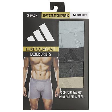 Men's adidas 3-Pack Luxe Comfort Boxer Briefs