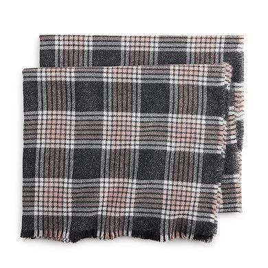 Women's Nine West Woven Plaid Shine Softy Wrap