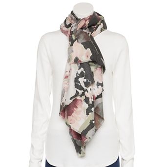 Women's Nine West Watercolor Rose Supersoft Wrap