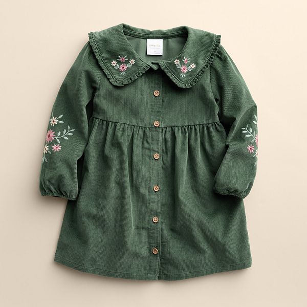 dior embroidered dress Embroidered Shirt Dress with Classic Collar – Anades