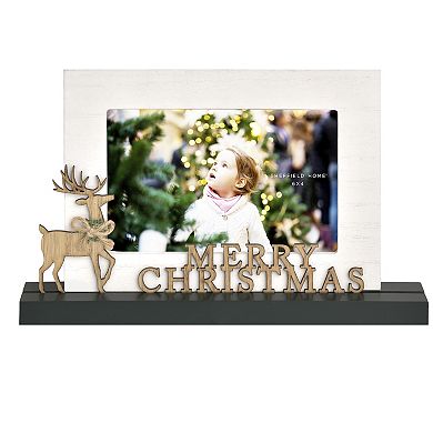 Merry Christmas 4" x 6" Reindeer Table Top Picture Frame