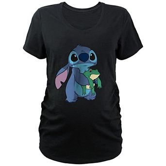 Disney's Lilo & Stitch Frog Friend And Stitch Maternity Graphic Tee