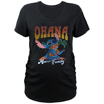 Disney's Lilo & Stitch Ohana Means Family Stitch Maternity Graphic Tee