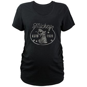 Disney's Mickey Mouse Estd 1928 Maternity Graphic Tee