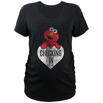 Maternity Sesame Street Elmo Checking In Graphic Tee