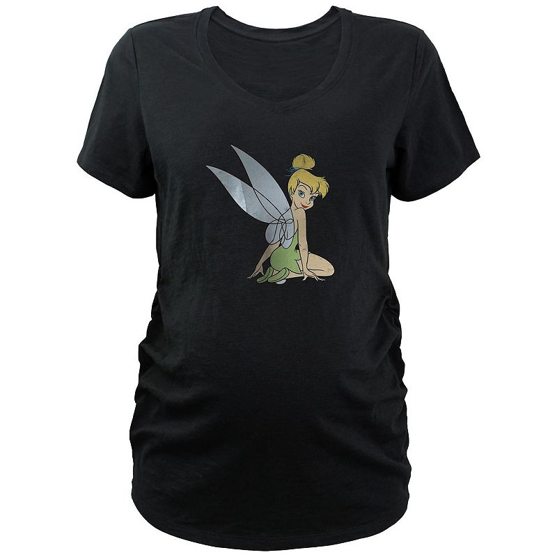Disney's Tinker Bell Profile Portrait Maternity Graphic Tee, Women's, 