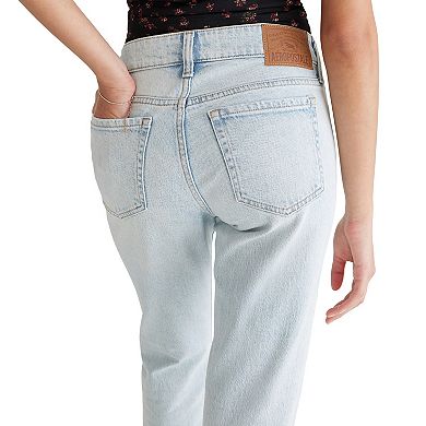 Juniors' Aeropostale Mid Rise Ankle Straight Jeans