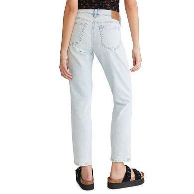 Juniors' Aeropostale Mid Rise Ankle Straight Jeans
