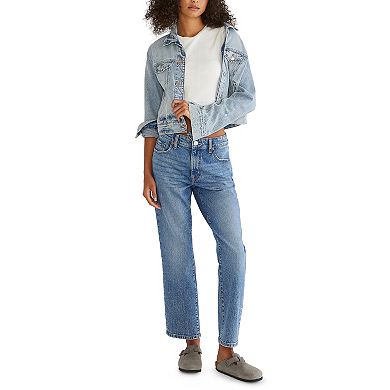 Juniors' Aeropostale Mid Rise Ankle Straight Jeans