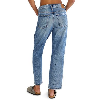 Juniors' Aeropostale Mid Rise Ankle Straight Jeans