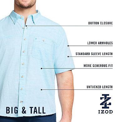 Big & Tall IZOD Dockside Short Sleeve Chambray