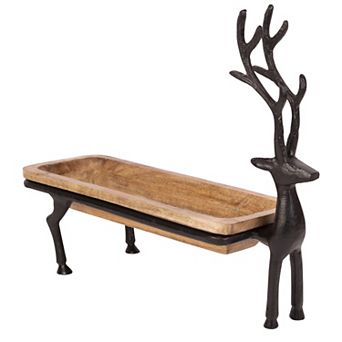 Reindeer Decorative Tray Table Decor