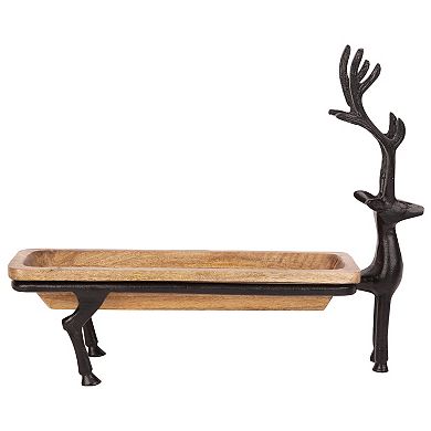 Reindeer Decorative Tray Table Decor