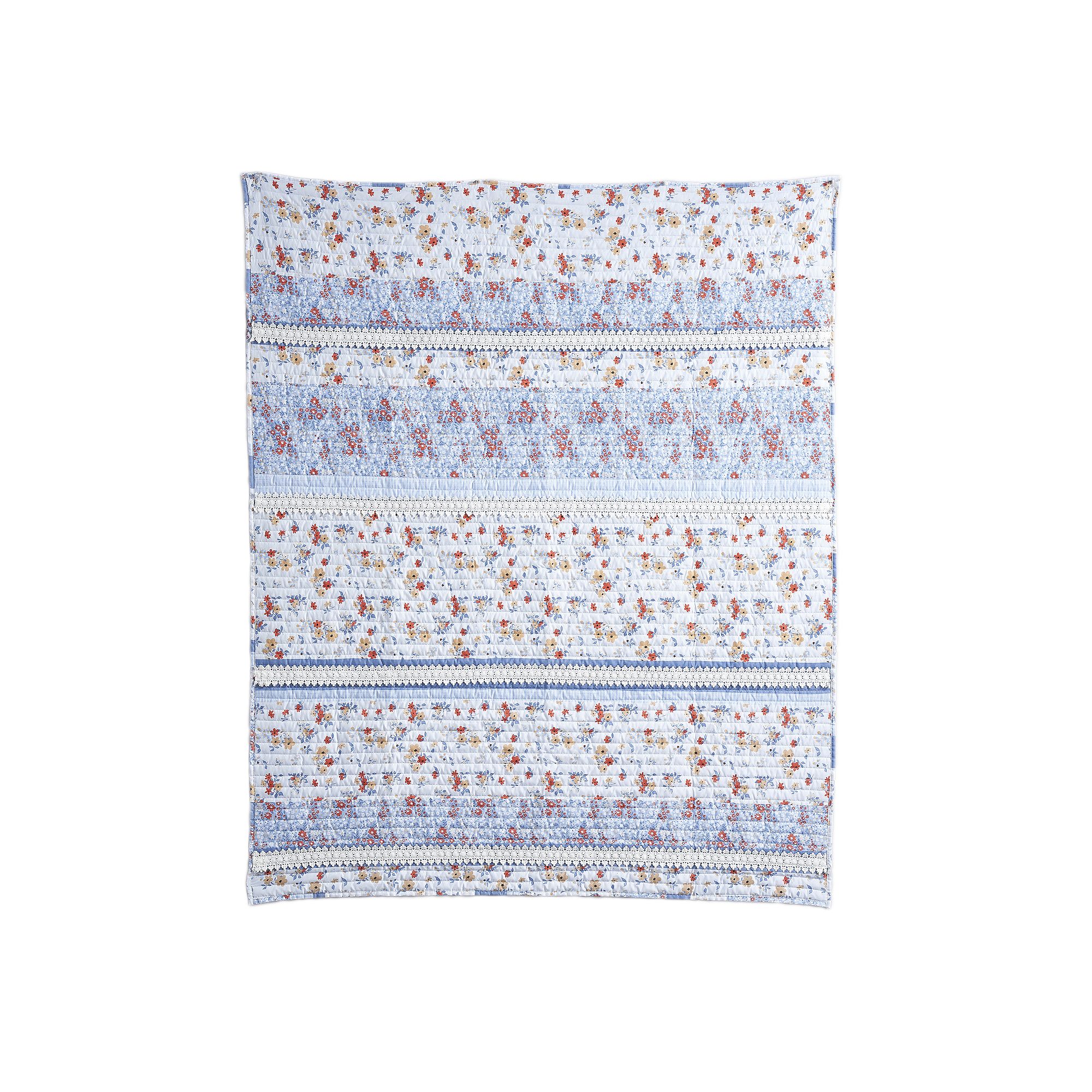 Greenland Home Fashions Betty Throw Blanket, White