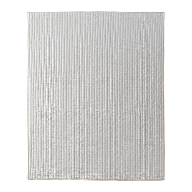 Greenland Home Fashions Monterrey White Throw Blanket