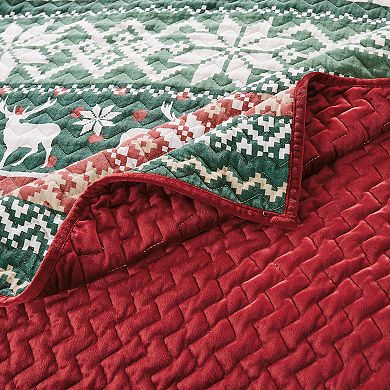 Greenland Home Fashions Fair Isle Throw Blanket