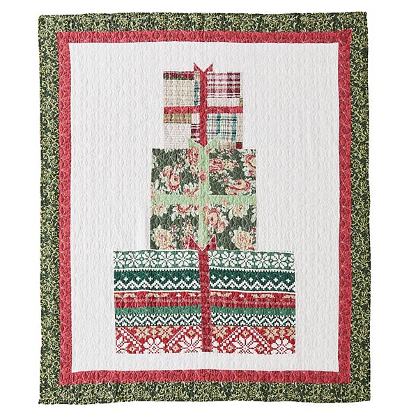 Greenland Home Fashions Festive Presents Throw Blanket