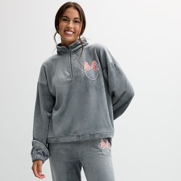 Disney's Minnie Mouse Pink Bow Juniors' Woobie Quarter-Zip