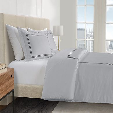 Hotelier Baratta Stitch Duvet Cover Set with Shams