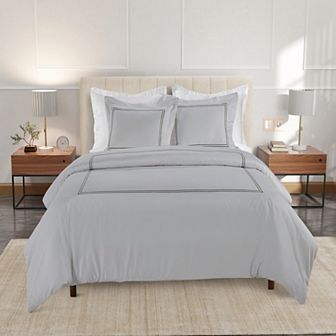 Hotelier Baratta Stitch Comforter Set with Shams