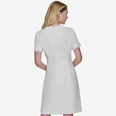 Women's Andrew Marc Short Sleeve V-Neck Sheath Dress