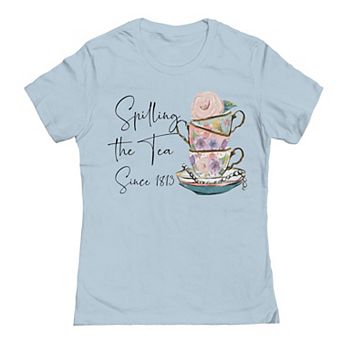 Junior's Spilling The Tea Since 1813 Graphic Tee