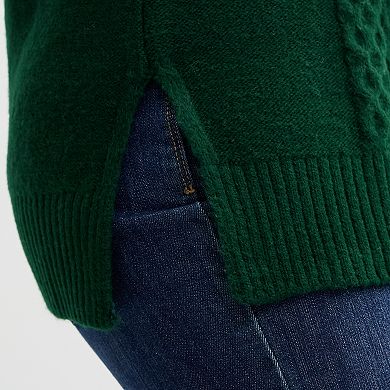 Women's Croft & Barrow® Turtleneck Tunic Sweater