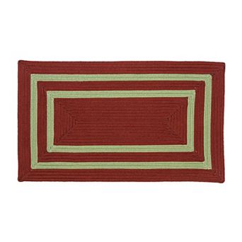 Colonial Mills Double Border Holiday Throw or Area Rug