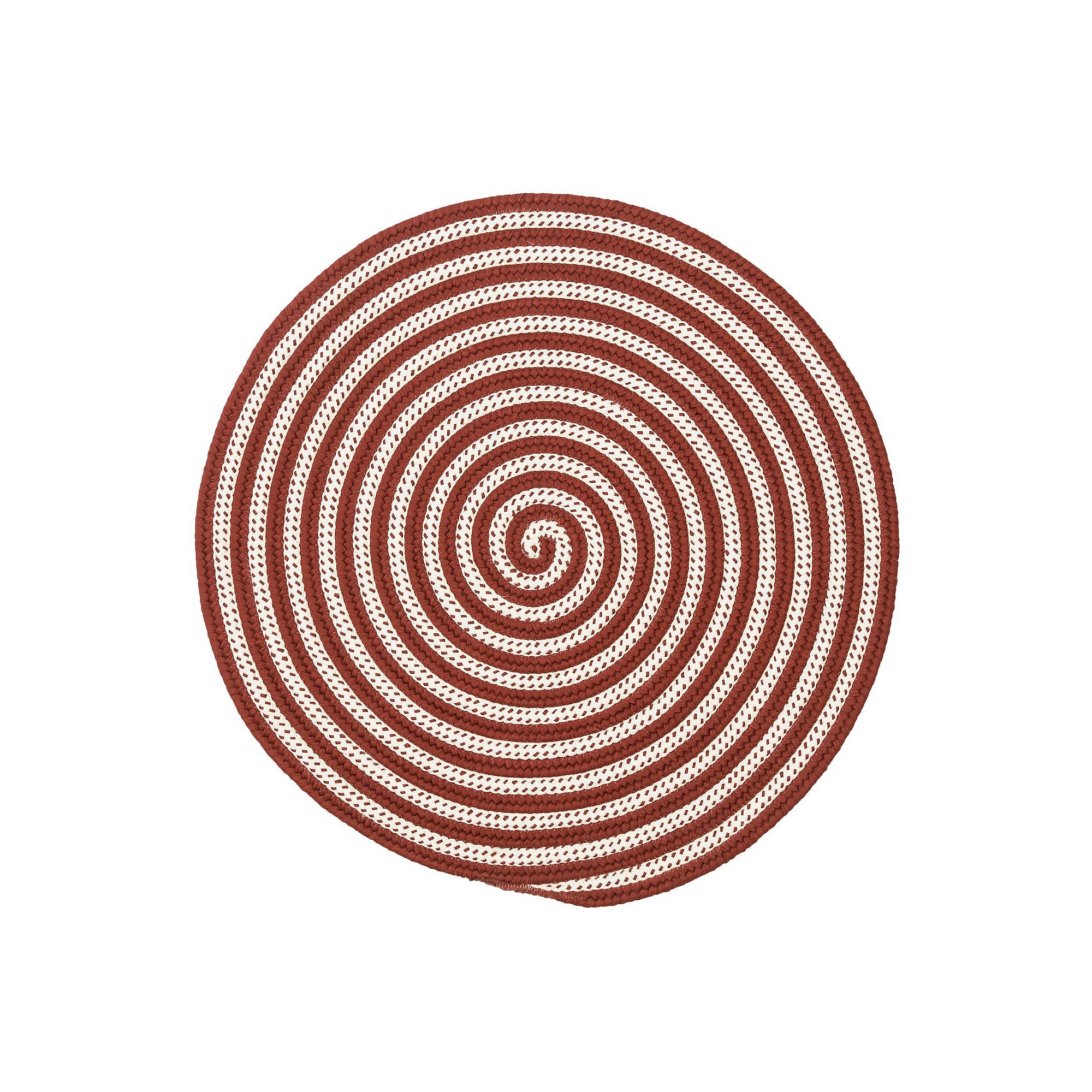 Colonial Mills Mistletoe Spiral Reversible Area Rug, Red