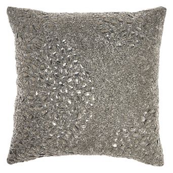 Mina Victory Luminescence Fully Beaded Throw Pillow