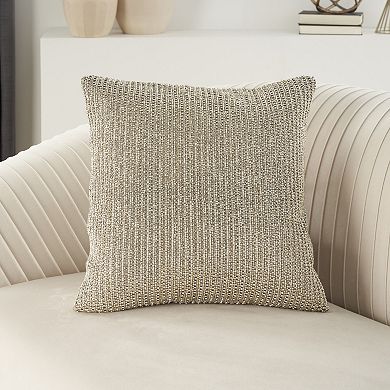 Mina Victory Sofia Beaded Horizontal Stripes Throw Pillow
