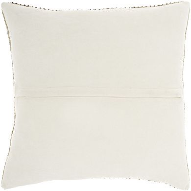 Mina Victory Sofia Beaded Horizontal Stripes Throw Pillow