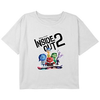 Disney / Pixar's Inside Out 2 Emotions Girls 7-16 Cropped Graphic Tee