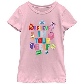 Disney / Pixar's Inside Out 2 Believe In Yourself Girls 7-16 Graphic Tee