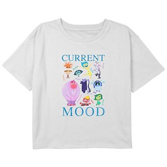 Disney / Pixar's Inside Out 2 Current Mood Girls 7-16 Cropped Graphic Tee